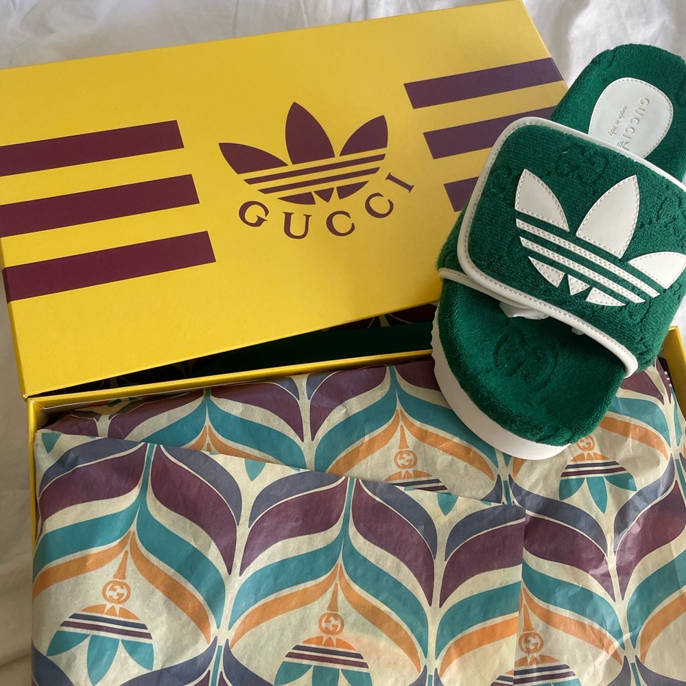 Gucci Green Slides